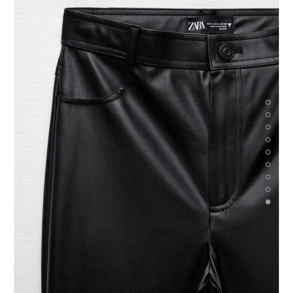 Zara faux leather leggings - Picture 2 of 8